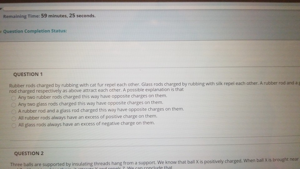 Solved Remaining Time 59 minutes, 25 seconds. Question