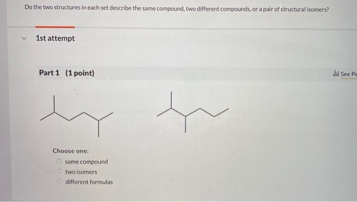 Solved Do the two structures in each set describe the same | Chegg.com