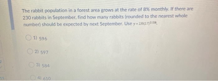 rabbits in forest problem (c++, java, python) Images... Solved The rabbit population in a forest area grows at the | Chegg.com