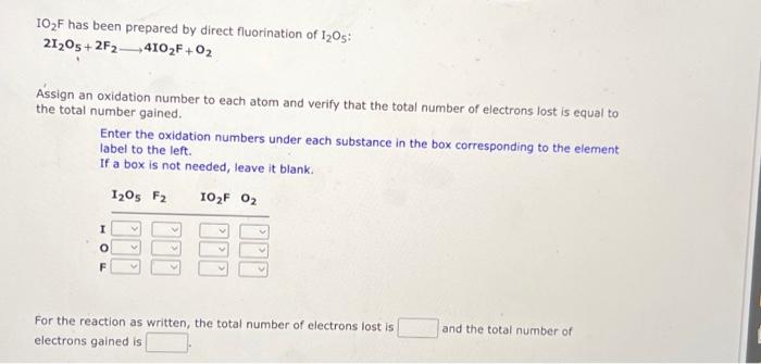 Solved Assign Oxidation States To All Of The Species In The | Chegg.com