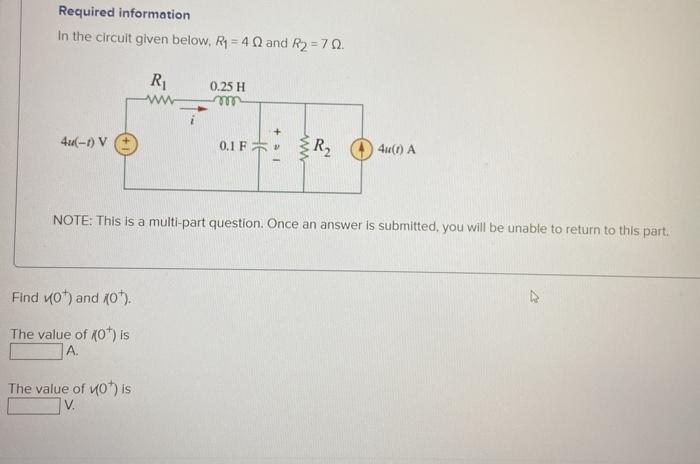 Solved Required information In the circuit given below, Ry = | Chegg.com