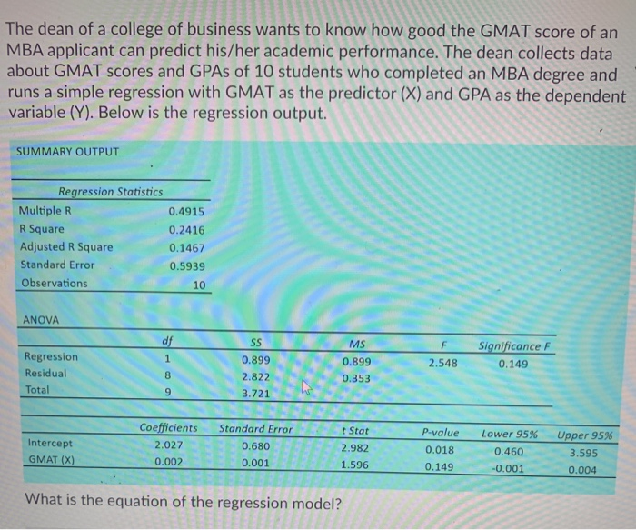 Solved Scenario 2: GMAT Scores: On the Rise?.. A dean of a
