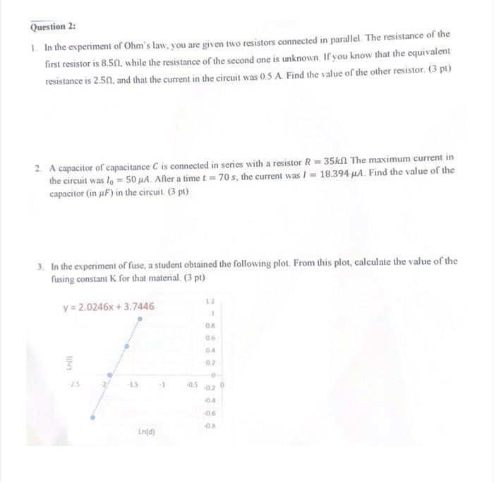 ohm's law practical experiment class 12