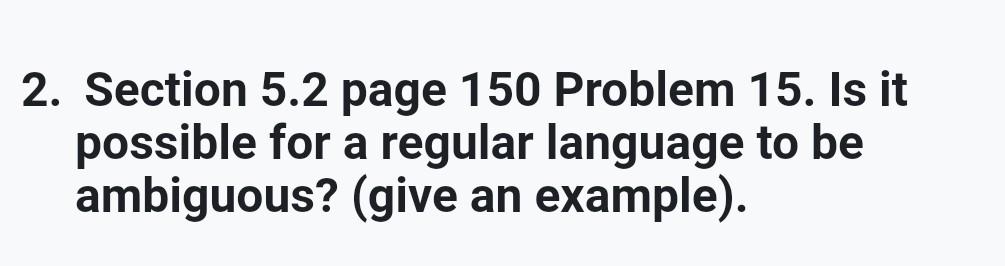 Solved 1. Section 5.1 page 139 Problem 16. Let L = | Chegg.com