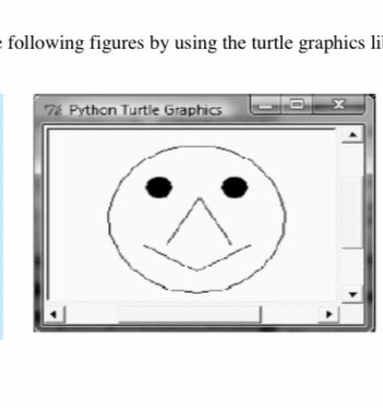 Solved Following Figures By Using The Turtle Graphics | Chegg.com