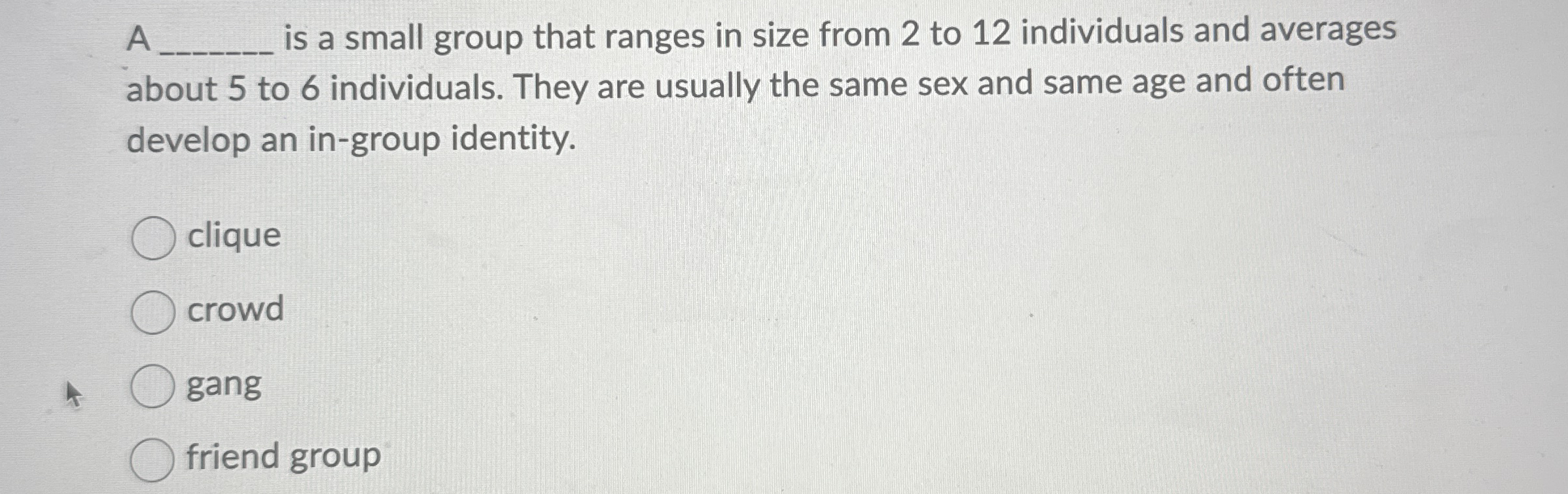 Solved A Q, ﻿is A Small Group That Ranges In Size From 2 ﻿to 