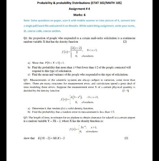 Solved Probability & probability Distributions (STAT | Chegg.com