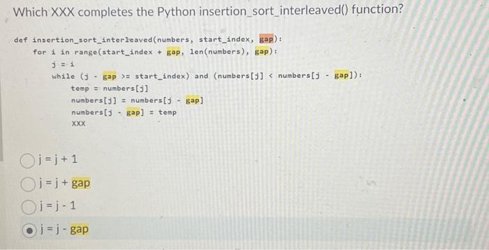Solved Which XXX completes the Python | Chegg.com