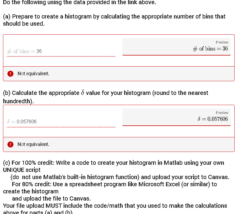 Solved Do the following using the data provided in the link | Chegg.com