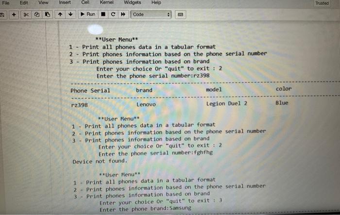 Solved could someone write a Python code for this Question | Chegg.com