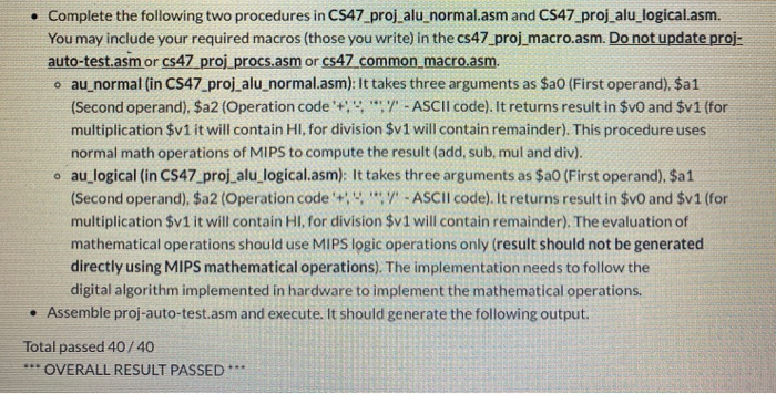 Solved Complete the following two procedures in | Chegg.com