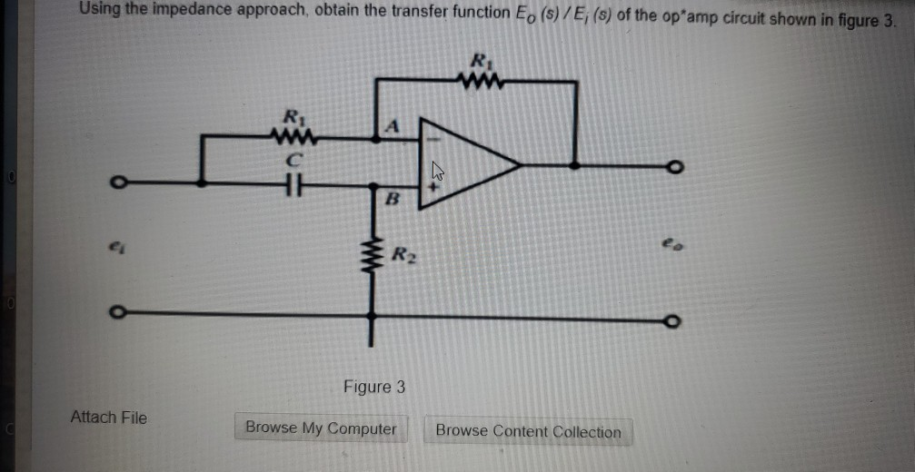 Solved Using The Impedance Approach, Obtain The Transfer | Chegg.com