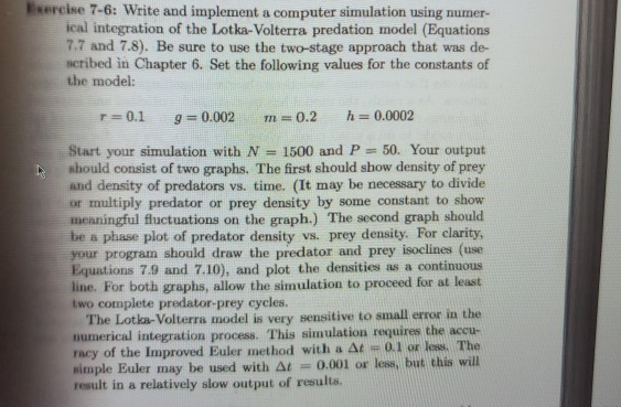 Write A Computer Program For This Problem In Python Chegg