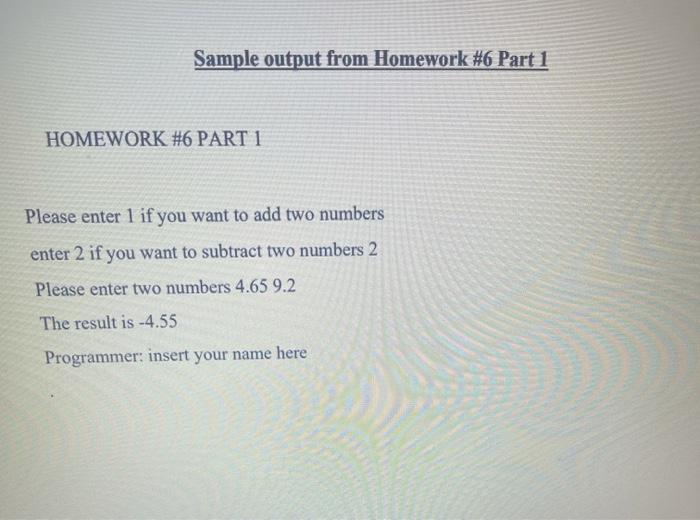 Solved • Complete a program that allows the user to choose | Chegg.com