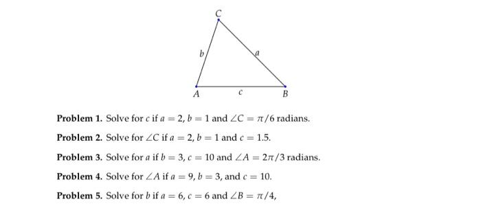 Solved A B Problem 1 Solve For Cif A 2 B 1 And 2c Chegg Com
