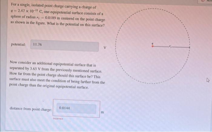Solved For a single, isolated point charge carrying a charge | Chegg.com