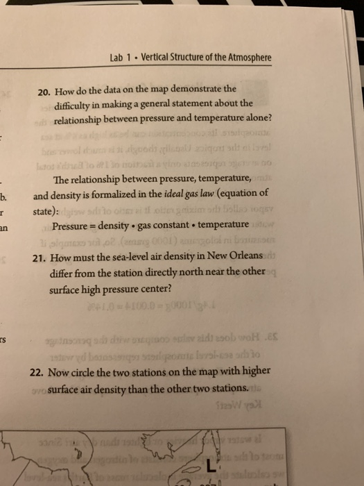 Lab 1 . Vertical Structure of the Atmosphere 20. How