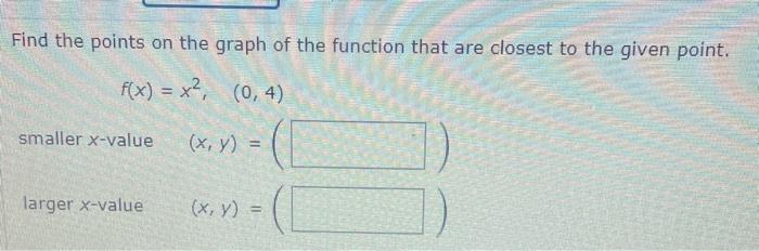 Solved Find the points on the graph of the function that are | Chegg.com