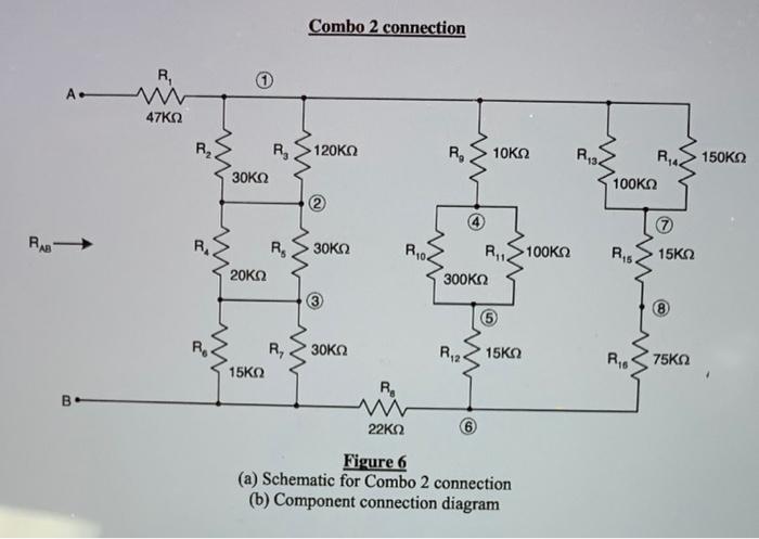 Combo 2 connection
(a) Schematic for Combo 2 connection
(b) Component connection diagram