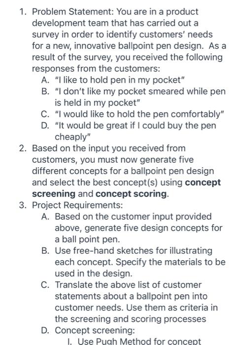 1. Problem Statement: You are in a product | Chegg.com