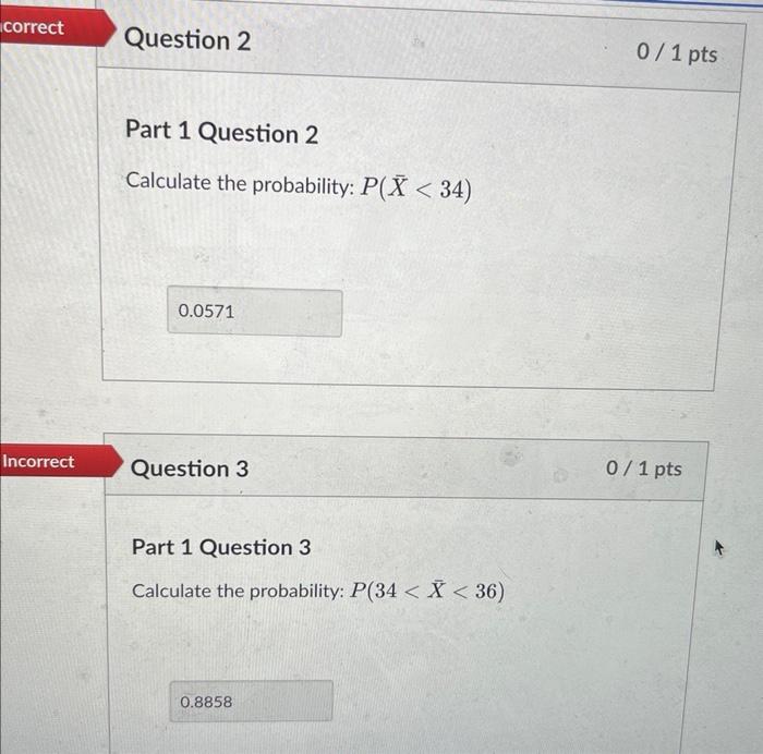 Solved For The Following Problems Let μ35 And σ4 Assume 7012