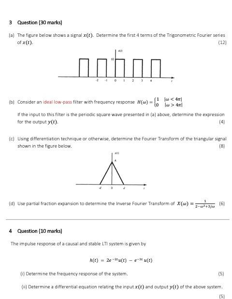 Solved 1 Question (20 marks) (a) The Figure below shows two | Chegg.com