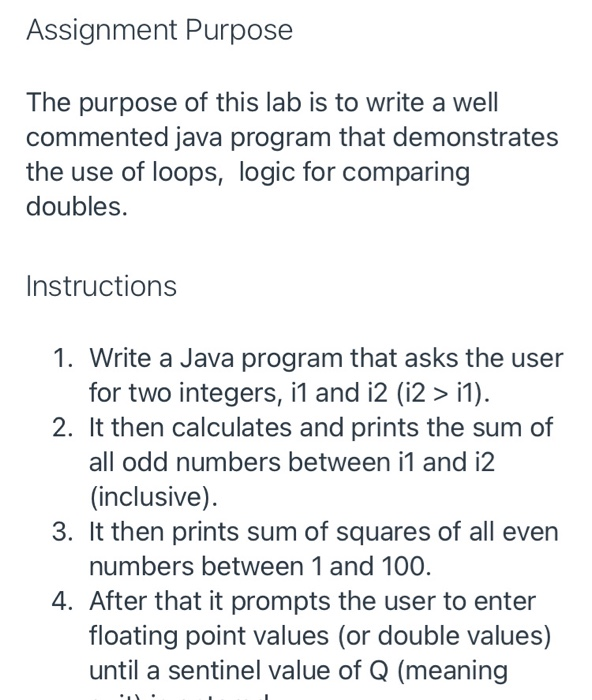 Solved Assignment Purpose The purpose of this lab is to | Chegg.com