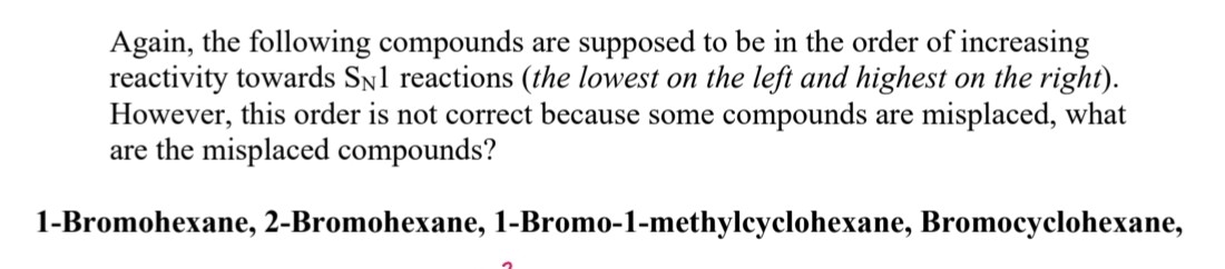 Solved Again, the following compounds are supposed to be in | Chegg.com