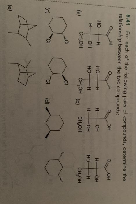 Solved 5.41 For each of the following pairs of compounds, | Chegg.com