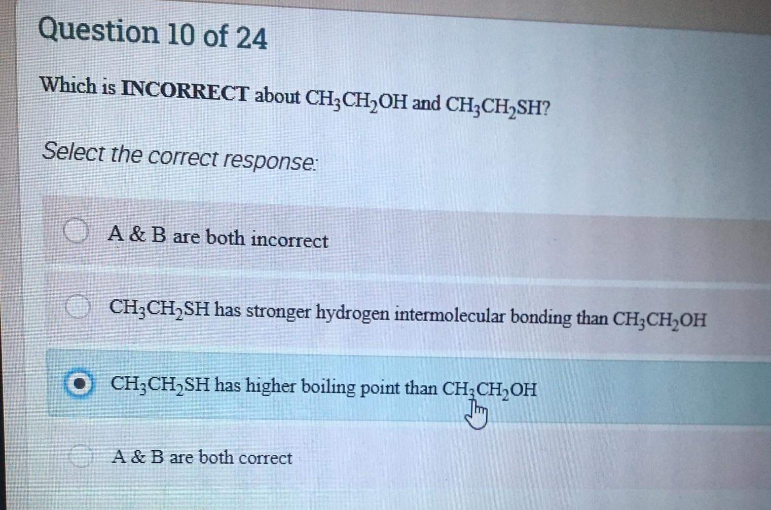 Solved Question 1 of 24 Which of the following is an | Chegg.com