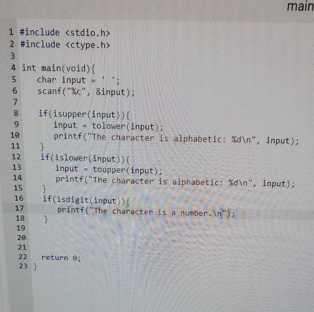 Solved 10.2 LAB: What kind of character is it? You are | Chegg.com