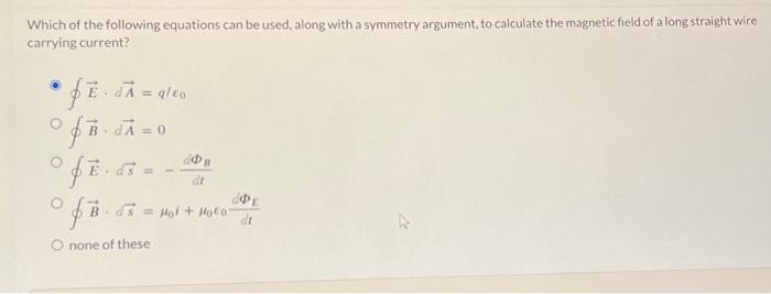 Solved Which of the following equations can be used, along | Chegg.com