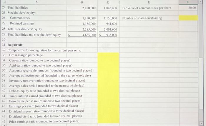 Solved 1. Compute and interpret financial ratios that | Chegg.com
