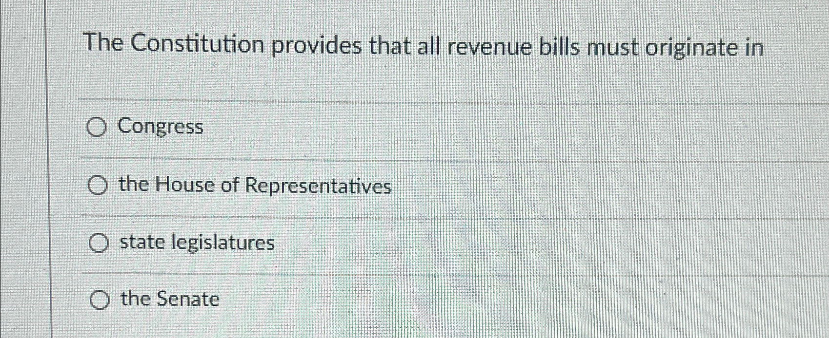 does the house of representatives approve all revenue bills