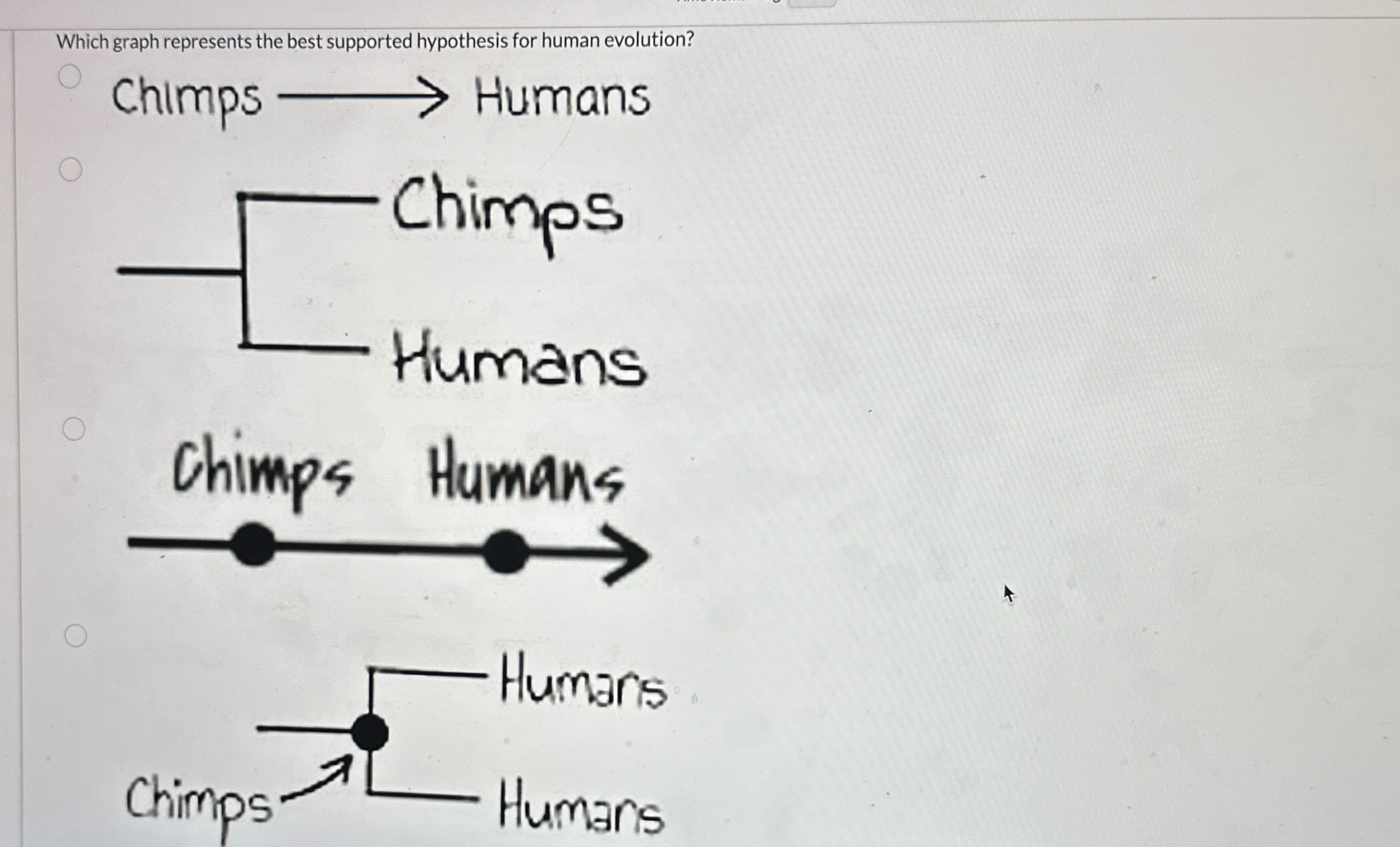 Solved Which graph represents the best supported hypothesis | Chegg.com