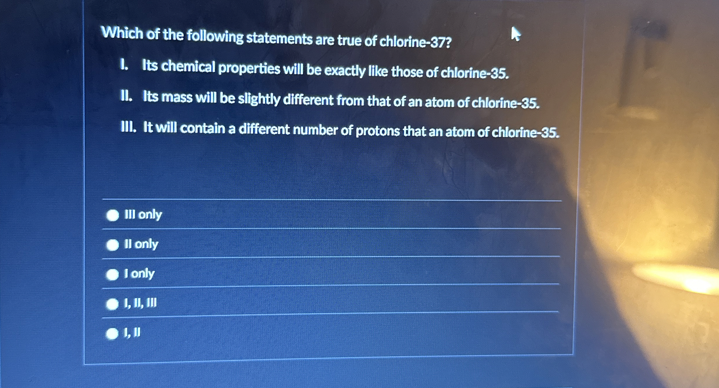 Which of the following statements are true of