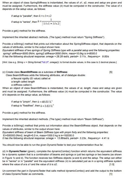 Question 1 [15) Structural Dynamic Analysis Is Used | Chegg.com