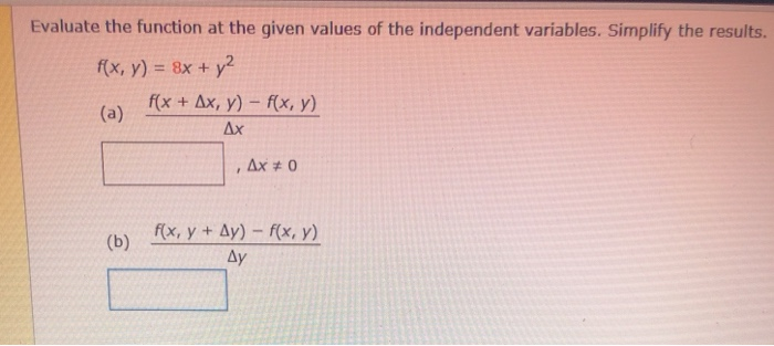 Solved Evaluate The Function At The Given Values Of The