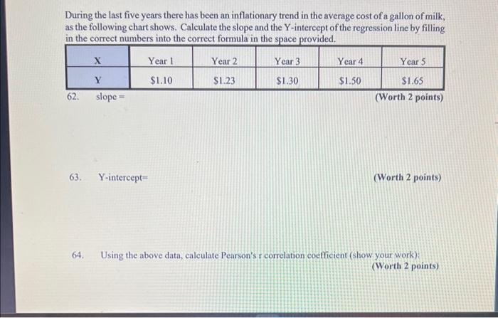 Solved During the last five years there has been an | Chegg.com