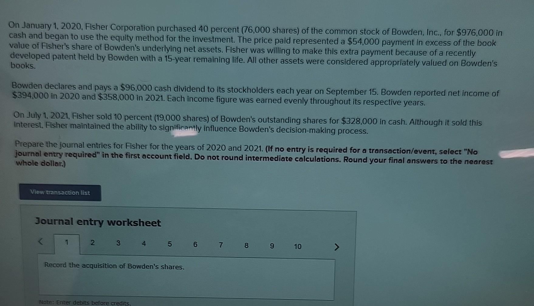 solved-on-january-1-2020-fisher-corporation-purchased-40-chegg