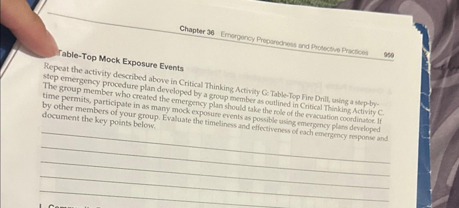 Solved Chapter 36Emergency Preparedness and Protective