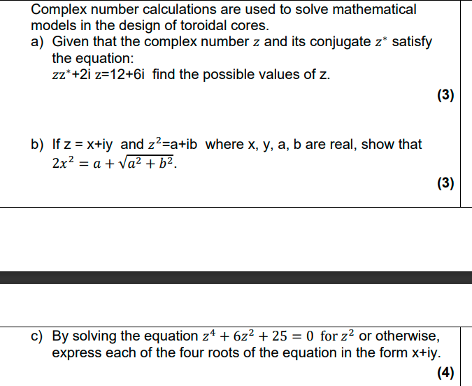 Solved Complex number calculations are used to solve | Chegg.com