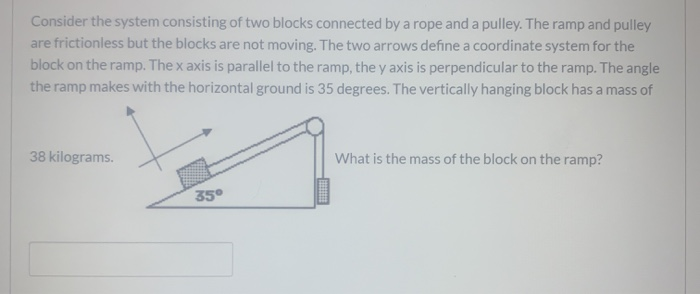 Solved consider the system consisting of two blocks | Chegg.com