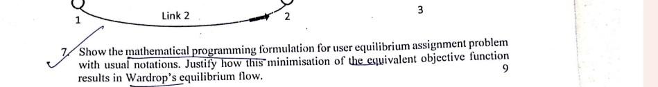Solved 7. Show the mathematical programming formulation for | Chegg.com