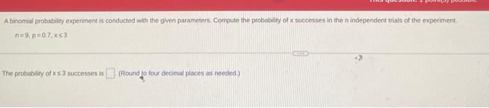 probability experiment represent a binomial experiment