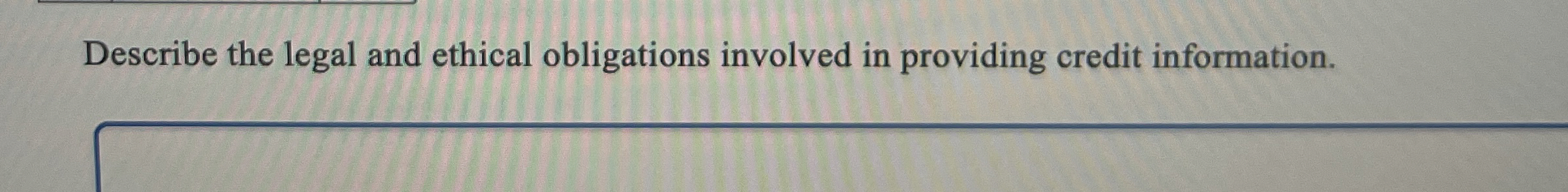 Solved Describe the legal and ethical obligations involved | Chegg.com