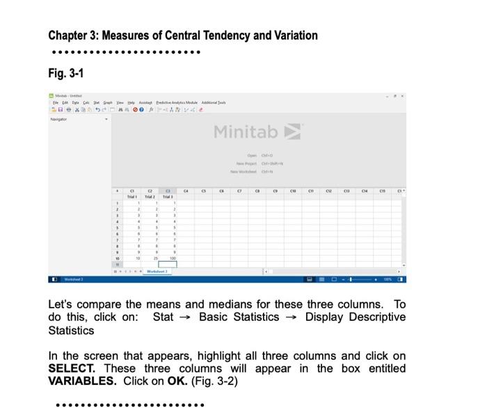 Chapter 3: Measures of Central Tendency and Variation | Chegg.com
