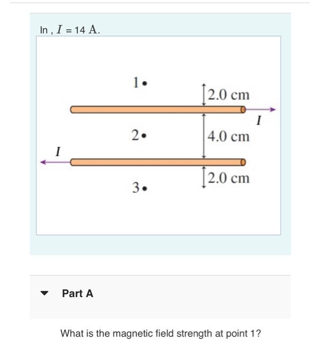 Solved Part A What is the magnetic field strength at point 1 | Chegg.com
