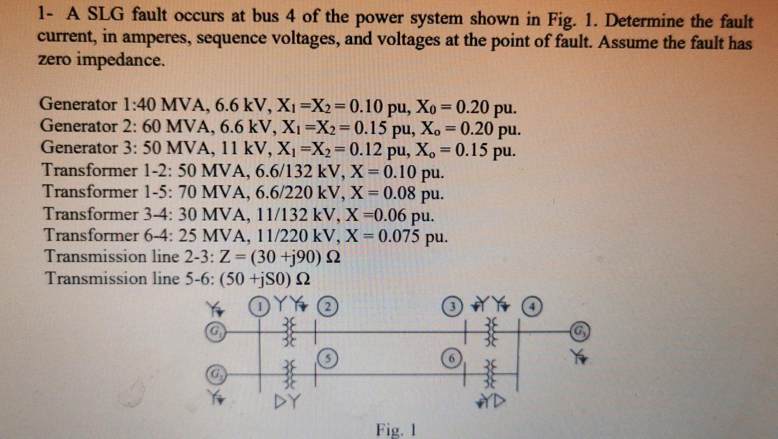 solved-1-a-slg-fault-occurs-at-bus-4-of-the-power-system-chegg