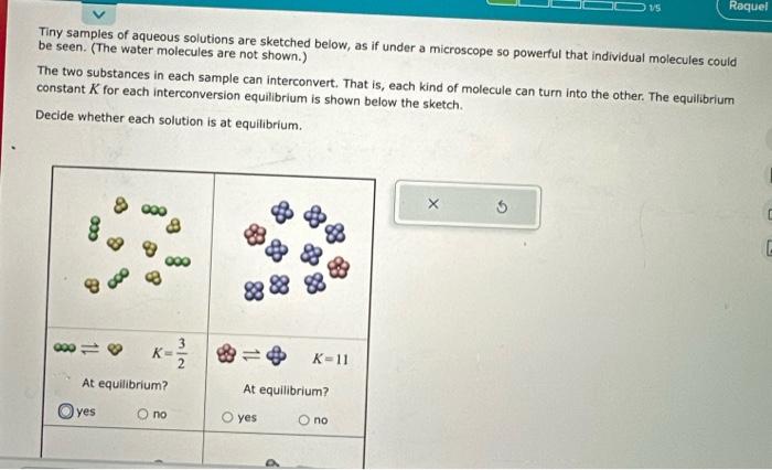 Solved Tiny samples of aqueous solutions are sketched below, | Chegg.com